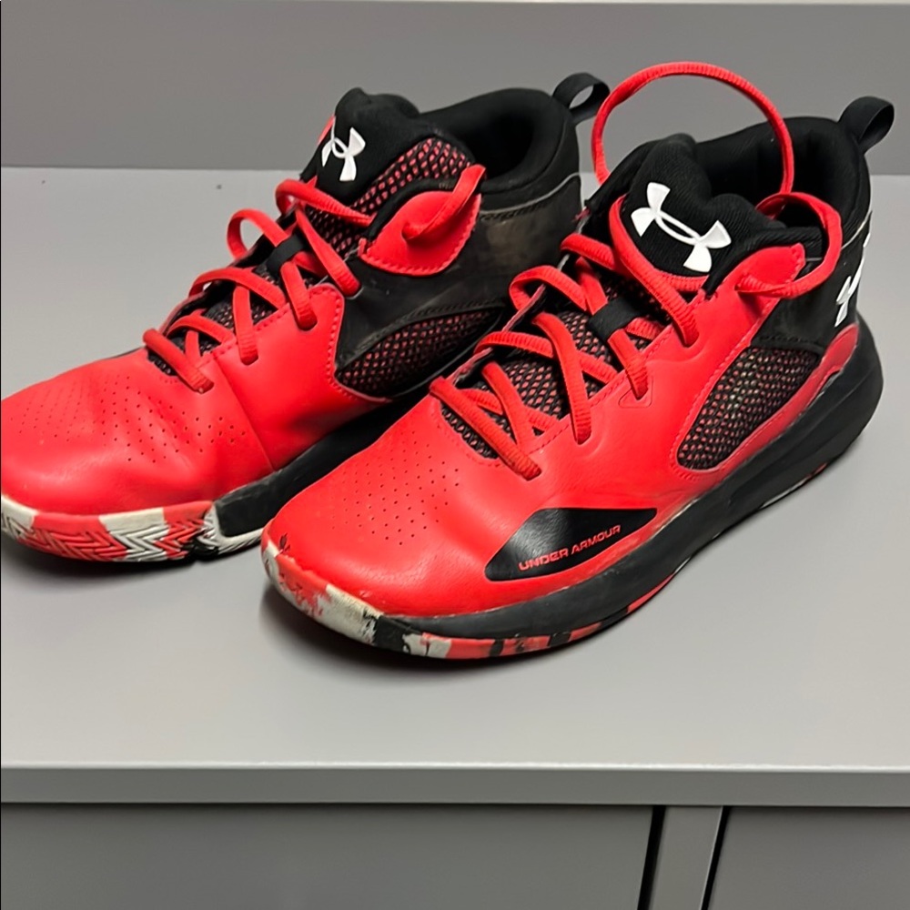Under Armour Kids Red Athletic Shoes
